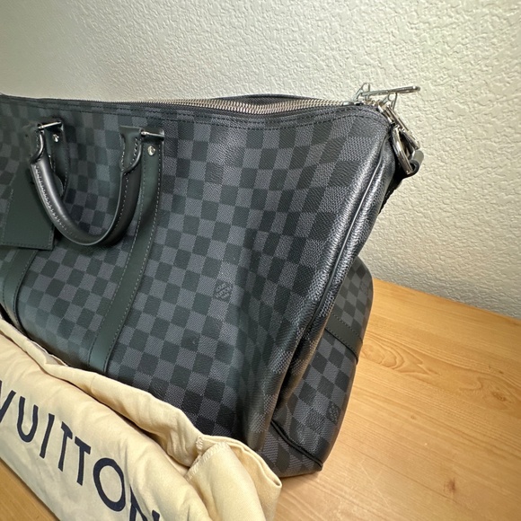 New Louis Vuitton Keepall Bandouliere Damier Geant Canvas 55 - Picture 2 of 16